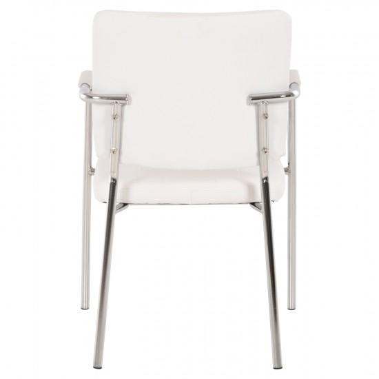 ΚΑΡΕΚΛΑ ΕΠΙΣΚΕΠΤΗ ΜΕ ΜΠΡΑΤΣΑ ΛΕΥΚΗ 56,5x59x85