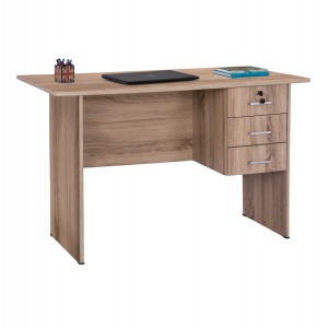 ΓΡΑΦΕΙΟ ΜΕΛΑΜΙΝΗΣ ΜΕ 3 ΣΥΡΤΑΡΙΑ ΧΡΩΜΑ SONAMA 120x60x75Υ εκ.