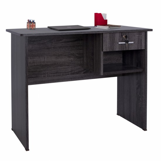 ΓΡΑΦΕΙΟ ΜΕΛΑΜΙΝΗΣ ΜΕ ΣΥΡΤΑΡΙ ΣΕ ΓΚΡΙ ΧΡΩΜΑ 90Χ45Χ74,5Υ