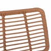 ΣΚΑΜΠΟ ΜΕΤΑΛΛΙΚΟ ΜΕ ΜΑΞΙΛΑΡΙ ALLEGRA  ΜΕ WICKER ΜΠΕΖ 46,5x55x117,5Υ εκ.