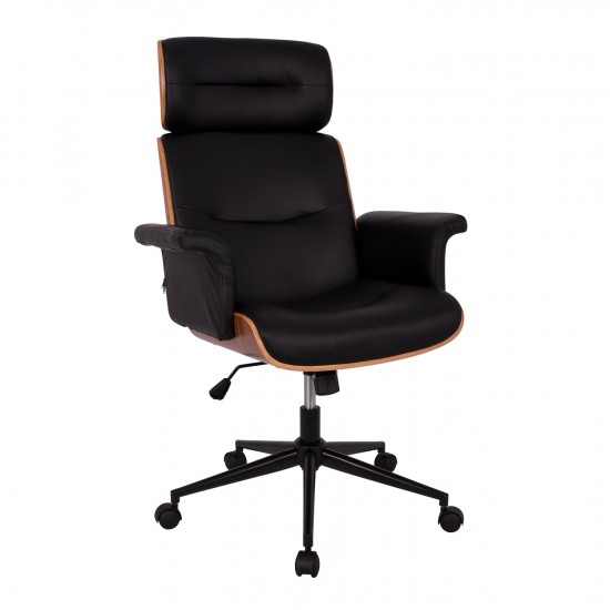 ΚΑΡΕΚΛΑ ΓΡΑΦΕΙΟΥ ΔΙΕΥΘΥΝΤΙΚΗ SUPERIOR PRO ΚΑΡΥΔΙ-ΜΑΥΡO PU 74x74x116Yεκ.