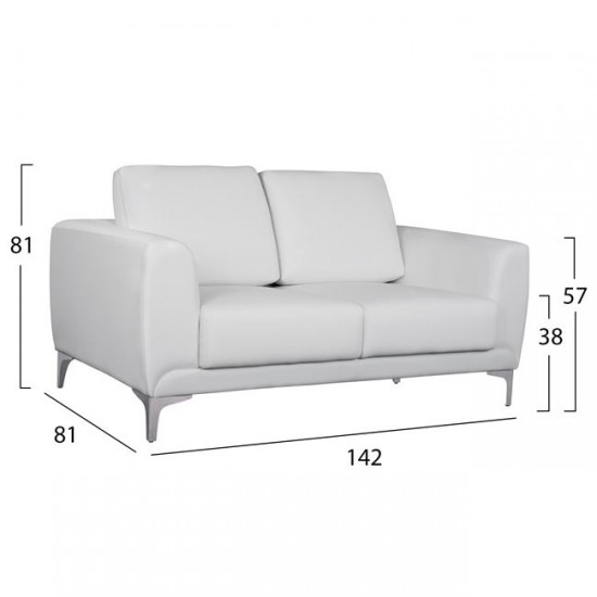 ΣΕΤ ΣΑΛΟΝΙΟΥ 3ΤΜΧ  KENZIE ΜΕ ΛΕΥΚΟ PU