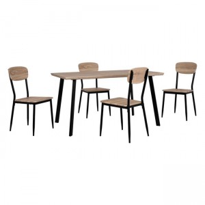 ΣΕΤ ΤΡΑΠΕΖΑΡΙΑΣ 5ΤΜΧ ME SONAMA ΕΠΙΦΑΝΕΙΑ ΚΑΙ ΜΑΥΡΑ ΠΟΔΙΑ