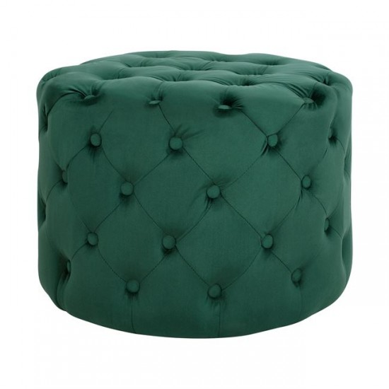 ΣΚΑΜΠΟ KASSIE ΚΥΠΑΡΙΣΣΙ ΒΕΛΟΥΔΟ ΤΥΠΟΥ CHESTERFIELD Φ60x43Υ εκ.