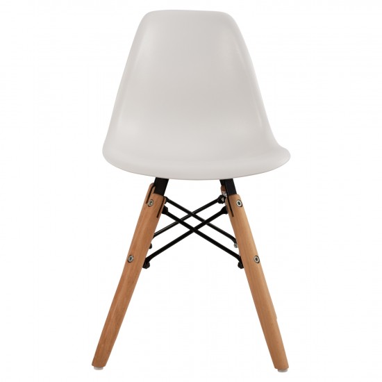 ΚΑΡΕΚΛΑ TWIST KID ΤΜΧ.ΞΥΛΙΝΑ ΠΟΔΙΑ Κ ΚΑΘΙΣΜΑ PP ΛΕΥΚΟ