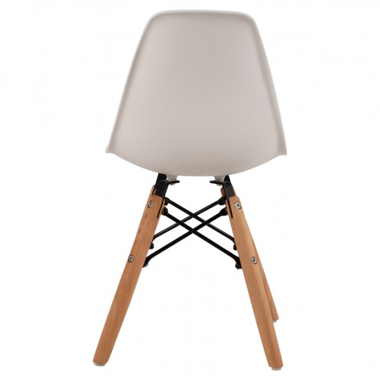 ΚΑΡΕΚΛΑ TWIST KID ΤΜΧ.ΞΥΛΙΝΑ ΠΟΔΙΑ Κ ΚΑΘΙΣΜΑ PP ΛΕΥΚΟ