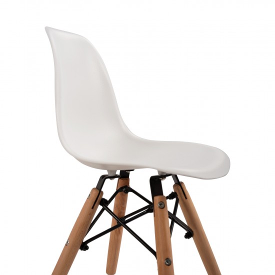 ΚΑΡΕΚΛΑ TWIST KID ΤΜΧ.ΞΥΛΙΝΑ ΠΟΔΙΑ Κ ΚΑΘΙΣΜΑ PP ΛΕΥΚΟ