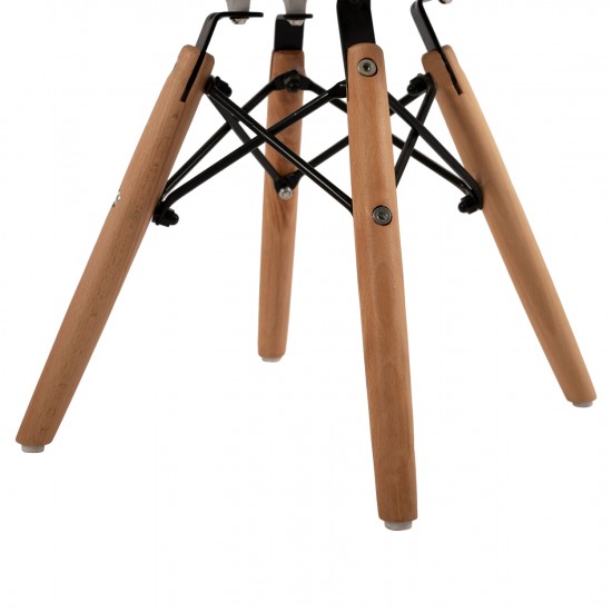 ΚΑΡΕΚΛΑ TWIST KID ΤΜΧ.ΞΥΛΙΝΑ ΠΟΔΙΑ Κ ΚΑΘΙΣΜΑ PP ΛΕΥΚΟ