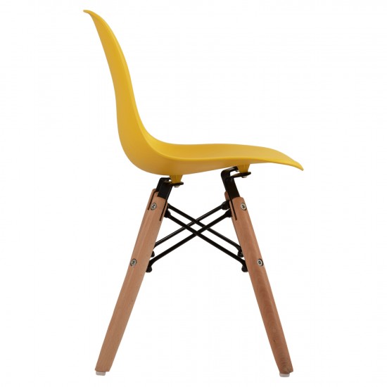 ΚΑΡΕΚΛΑ TWIST KID ΤΜΧ.ΞΥΛΙΝΑ ΠΟΔΙΑ &ΚΑΘΙΣΜΑ ΚΙΤΡΙΝΟ PP