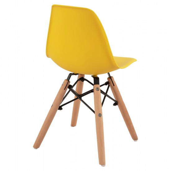 ΚΑΡΕΚΛΑ TWIST KID ΤΜΧ.ΞΥΛΙΝΑ ΠΟΔΙΑ &ΚΑΘΙΣΜΑ ΚΙΤΡΙΝΟ PP