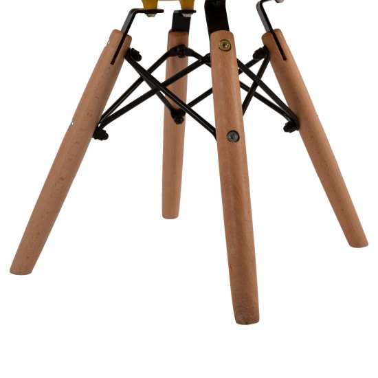 ΚΑΡΕΚΛΑ TWIST KID ΤΜΧ.ΞΥΛΙΝΑ ΠΟΔΙΑ &ΚΑΘΙΣΜΑ ΚΙΤΡΙΝΟ PP