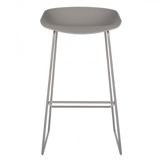 ΣΚΑΜΠΟ ΜΕΤΑΛΛΙΚΟ ΜΕ ΚΑΘΙΣΜΑ PP ΓΚΡΙ