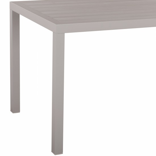 ΤΡΑΠΕΖΙ ΑΛΟΥΜΙΝΙΟΥ ΣΕ ΛΕΥΚΗ ΑΠΟΧΡΩΣΗ 120Χ80X75,5Υεκ.