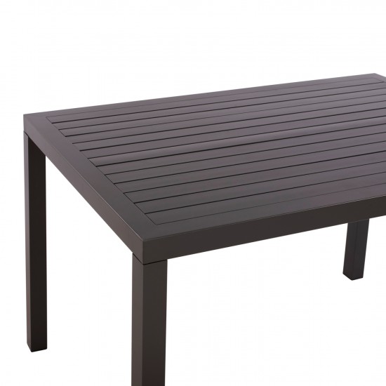 ΤΡΑΠΕΖΙ ΑΛΟΥΜΙΝΙΟΥ ΣΕ ΑΝΘΡΑΚΙ ΑΠΟΧΡΩΣΗ 120Χ80X75,5Υεκ.