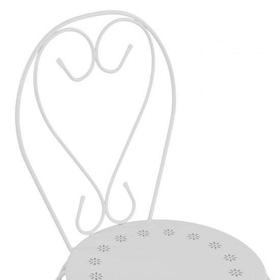 ΚΑΡΕΚΛΑ ΜΕΤΑΛΛΙΚΗ AMORE ΛΕΥΚΗ