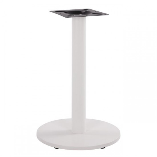 ΒΑΣΗ ΜΕΤΑΛΛΙΚΗ ΛΕΥΚΗ ΜΑΤ Φ45x72Υεκ. ΜΕ ΡΕΓΟΥΛΑΤΟΡΟΥΣ