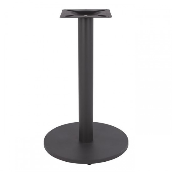 ΒΑΣΗ ΜΕΤΑΛΛΙΚΗ ΓΚΡΙ Φ45Χ72Υεκ. ΜΕ ΡΕΓΟΥΛΑΤΟΡΟΥΣ