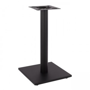 ΒΑΣΗ ΜΕΤΑΛΛΙΚΗ ΜΑΥΡΗ ΜΑΤ 40Χ40Χ72Υεκ. ΜΕ ΡΕΓΟΥΛΑΤΟΡΟΥΣ 