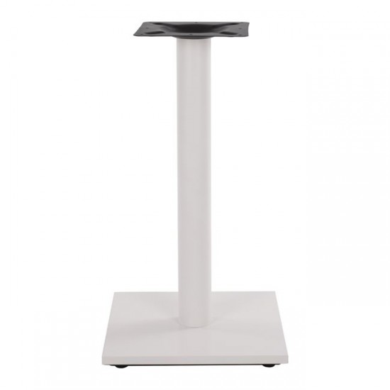 ΒΑΣΗ ΜΕΤΑΛΛΙΚΗ ΛΕΥΚΗ ΜΑΤ 40Χ40Χ72Υεκ. ΜΕ ΡΕΓΟΥΛΑΤΟΡΟΥΣ