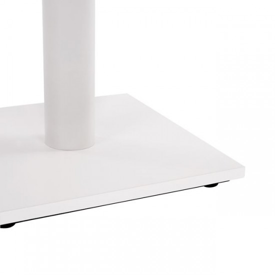 ΒΑΣΗ ΜΕΤΑΛΛΙΚΗ ΛΕΥΚΗ ΜΑΤ 40Χ40Χ72Υεκ. ΜΕ ΡΕΓΟΥΛΑΤΟΡΟΥΣ