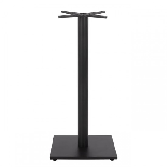 ΒΑΣΗ BAR ΜΕΤΑΛΛΙΚΗ ΜΑΥΡΗ ΜΑΤ 45Χ45Χ108εκ. ΜΕ ΡΕΓΟΥΛΑΤΟΡΟΥΣ