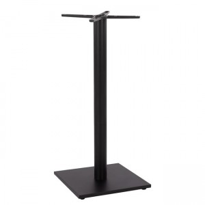 ΒΑΣΗ BAR ΜΕΤΑΛΛΙΚΗ ΜΑΥΡΗ ΜΑΤ 45Χ45Χ108εκ. ΜΕ ΡΕΓΟΥΛΑΤΟΡΟΥΣ 