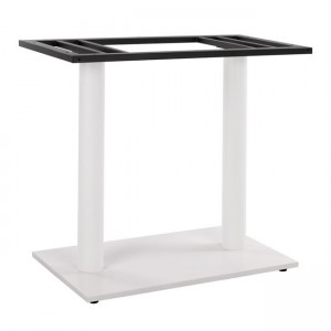 ΒΑΣΗ ΜΕΤΑΛΛΙΚΗ ΔΙΠΛΗ ΛΕΥΚΗ ΜΑΤ 40Χ70Χ72Υεκ. ΜΕ ΡΕΓΟΥΛΑΤΟΡΟΥΣ 