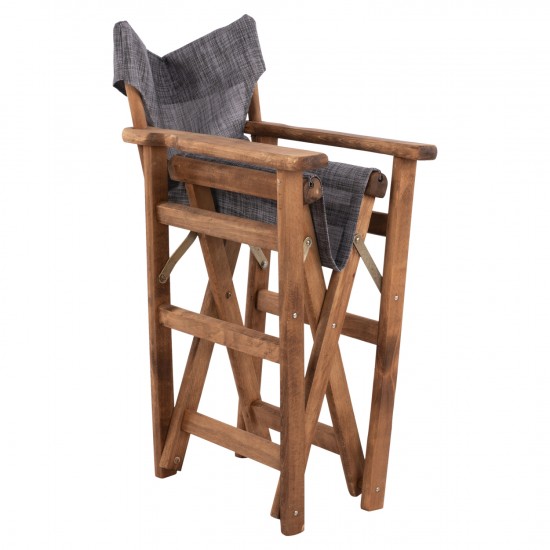 ΚΑΡΕΚΛΑ ΣΚΗΝΟΘΕΤΗ ΛΗΜΝΟΣ ΚΑΡΥΔΙ ΜΕ TEXTILENE ΓΚΡΙ 57x54x88,5 εκ.