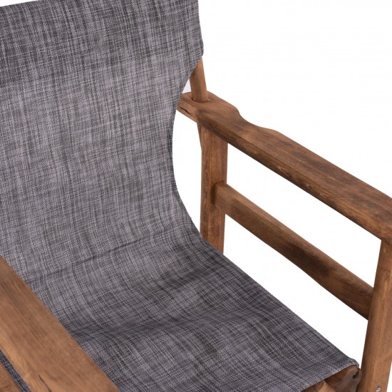 ΚΑΡΕΚΛΑ ΣΚΗΝΟΘΕΤΗ ΛΗΜΝΟΣ ΚΑΡΥΔΙ ΜΕ TEXTILENE ΓΚΡΙ 57x54x88,5 εκ.