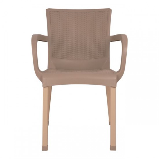 ΠΠΟΛΥΘΡΟΝΑ ΠΟΛΥΠΡΟΠΥΛΕΝΙΟΥ RATTAN ΠΟΔΙ ALU ΚΑΠΟΥΤΣΙΝΟ 60x60x82 cm