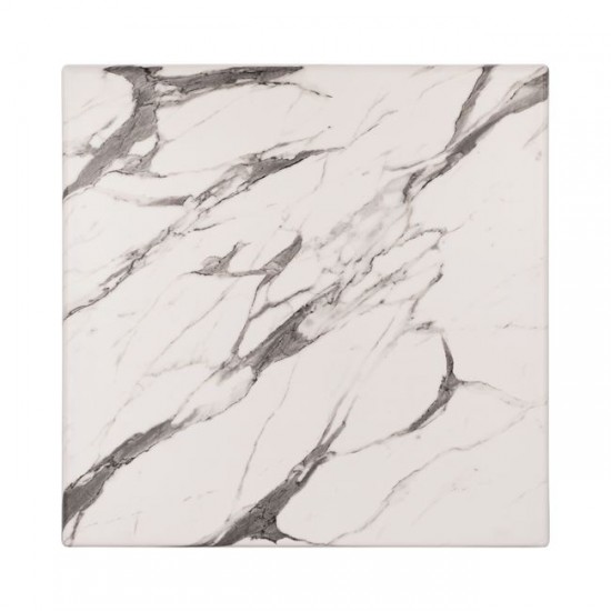 ΕΠΙΦΑΝΕΙΑ ΤΡΑΠΕΖΙΟΥ WERZALIT 80Χ80 MARBLE WHITE-GREY 5657