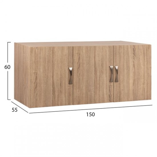 ΠΑΤΑΡΙ 3ΦΥΛΛΗΣ ΝΤΟΥΛΑΠΑΣ CARLY ΣΕ ΧΡΩΜΑ SONAMA 150X55Χ60Υεκ.