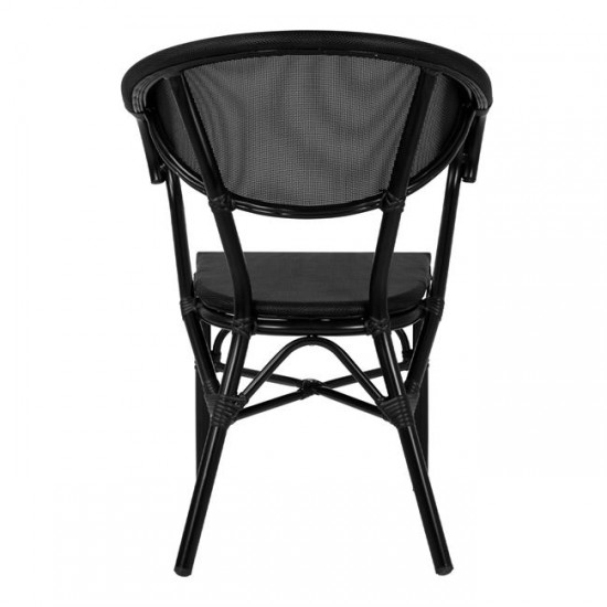 ΠΟΛΥΘΡΟΝΑ ΑΛΟΥΜΙΝΙΟΥ BAMBOO LOOK ΜΑΥΡΗ ΜΕ TEXTLINE