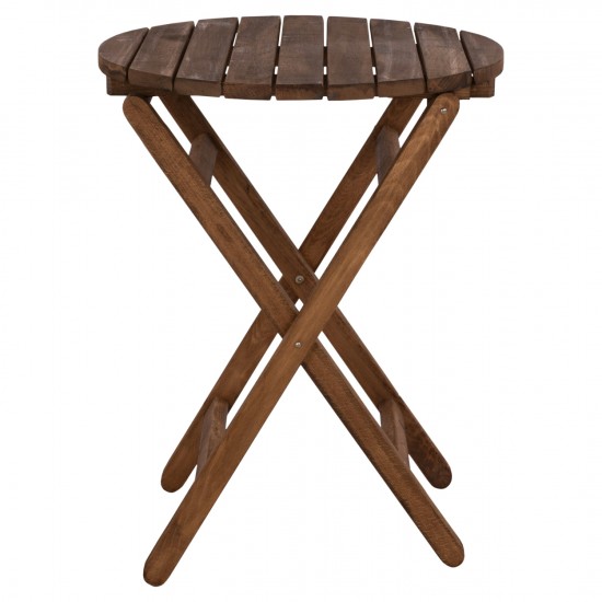 ΤΡΑΠΕΖΙ ΣΚΗΝΟΘΕΤH ΛΗΜΝΟΣ Φ60Χ76Υ ΜΑΣΙΦ ΟΞΙΑ ΕΜΠOΤΙΣΜΟΣ ΚΑΡΥΔΙ