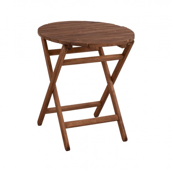 ΤΡΑΠΕΖΙ ΣΚΗΝΟΘΕΤH ΛΗΜΝΟΣ Φ70Χ76Υ ΜΑΣΙΦ ΟΞΙΑ ΕΜΠOΤΙΣΜΟΣ ΚΑΡΥΔΙ