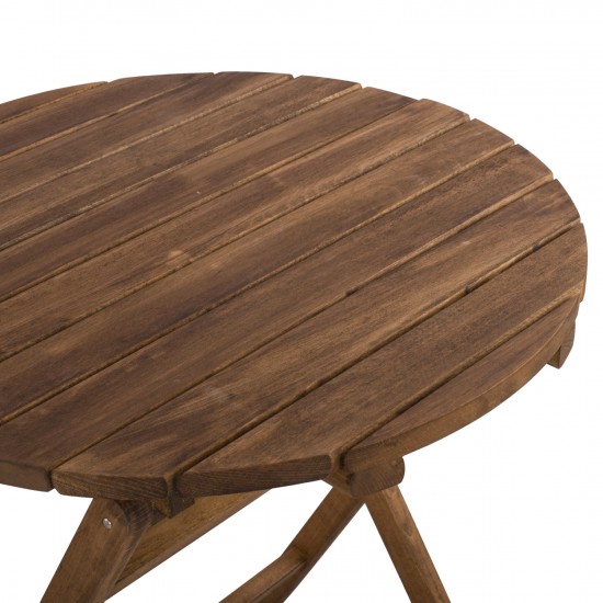 ΤΡΑΠΕΖΙ ΣΚΗΝΟΘΕΤH ΛΗΜΝΟΣ Φ70Χ76Υ ΜΑΣΙΦ ΟΞΙΑ ΕΜΠOΤΙΣΜΟΣ ΚΑΡΥΔΙ