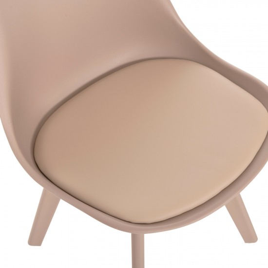 ΚΑΡΕΚΛΑ VEGAS ΜΕ ΠΟΔΙΑ ΠΟΛΥΠΡΟΠΥΛΕΝΙΟΥ ΚΑΙ ΚΑΘΙΣΜΑ PP ΚΑΠΟΥΤΣΙΝΟ 46x58x82 cm