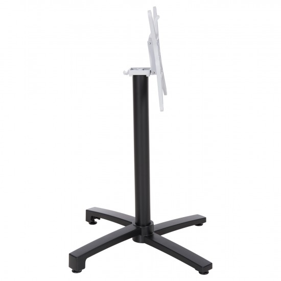 ΒΑΣΗ ΑΛΟΥΜΙΝΙΟΥ ΠΤΥΣΣΟΜΕΝΗ ΜΑΥΡΟ ΜΑΤ 69Χ69Χ73-92Υεκ. ΜΕ ΣΤΑΥΡΟ 48Χ48εκ.