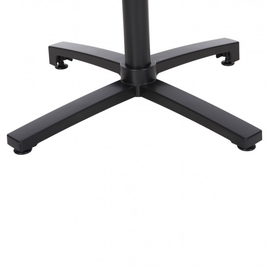 ΒΑΣΗ ΑΛΟΥΜΙΝΙΟΥ ΠΤΥΣΣΟΜΕΝΗ ΜΑΥΡΟ ΜΑΤ 69Χ69Χ73-92Υεκ. ΜΕ ΣΤΑΥΡΟ 48Χ48εκ.