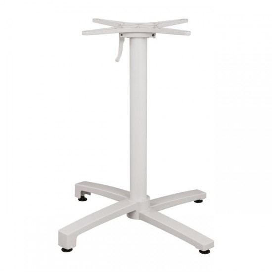 ΒΑΣΗ ΑΛΟΥΜΙΝΙΟΥ ΛΕΥΚΟ ΜΑΤ 69Χ69Χ73-92Υεκ. ΜΕ ΕΠΙΦΑΝΕΙΑ 48Χ48εκ.