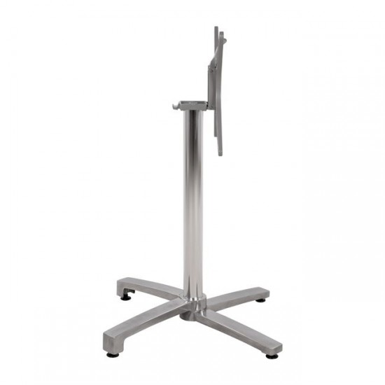 ΒΑΣΗ ΑΛΟΥΜΙΝΙΟΥ ΠΤΥΣΣΟΜΕΝΗ ΧΡΩΜΙΟΥ 69Χ69Χ73-92Υεκ. ΜΕ ΣΤΑΥΡΟ 48Χ48εκ.