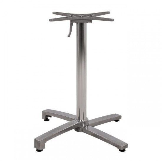 ΒΑΣΗ ΑΛΟΥΜΙΝΙΟΥ ΠΤΥΣΣΟΜΕΝΗ ΧΡΩΜΙΟΥ 69Χ69Χ73-92Υεκ. ΜΕ ΣΤΑΥΡΟ 48Χ48εκ.