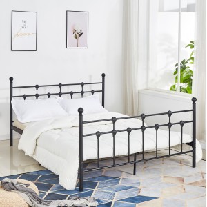 ΚΡΕΒΑΤΙ ΜΕΤΑΛΛΙΚΟ 150Χ200 ΜΑΥΡΟ ΧΡΩΜΑ 