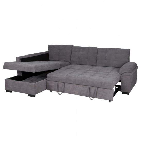 ΚΑΝΑΠΕΣ ΚΡΕΒΑΤΙ JADE ΑΡΙΣΤΕΡΗ ΓΩΝΙΑ ΣΕ ΣΚΟΥΡΟ ΓΚΡΙ ΧΡΩΜΑ