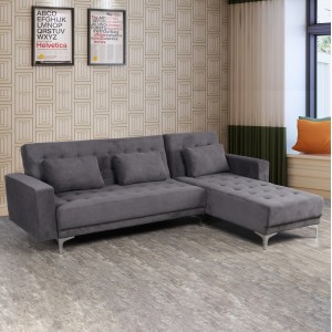 ΚΑΝΑΠΕΣ ΓΩΝΙΑ ELIZA ΑΝΑΣΤΡΕΨΙΜΟΣ ΣΕ ΣΚΟΥΡΟ ΓΚΡΙ ΧΡΩΜΑ 