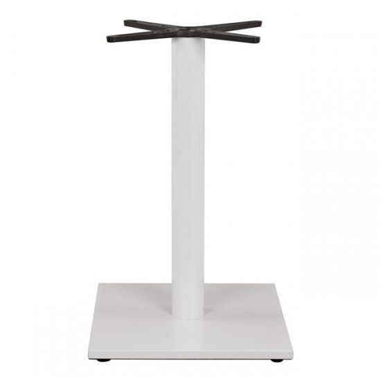 ΒΑΣΗ ΜΕΤΑΛΛΙΚΗ ΛΕΥΚΗ ΜΑΤ 45Χ45Χ70εκ. ΜΕ ΣΤΑΥΡΟ 45Χ45 ΚΑΙ ΡΕΓΟΥΛΑΤΟΡΟΥΣ