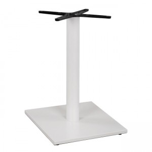 ΒΑΣΗ ΜΕΤΑΛΛΙΚΗ ΛΕΥΚΗ ΜΑΤ 45Χ45Χ70εκ. ΜΕ ΣΤΑΥΡΟ 45Χ45 ΚΑΙ ΡΕΓΟΥΛΑΤΟΡΟΥΣ 