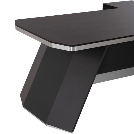 ΓΡΑΦΕΙΟ ΕΠΑΓΓΕΛΜΑΤΙΚΟ ΑΡΙΣΤΕΡΗ ΓΩΝΙΑ ROSEWOOD 220X180X76Υεκ.