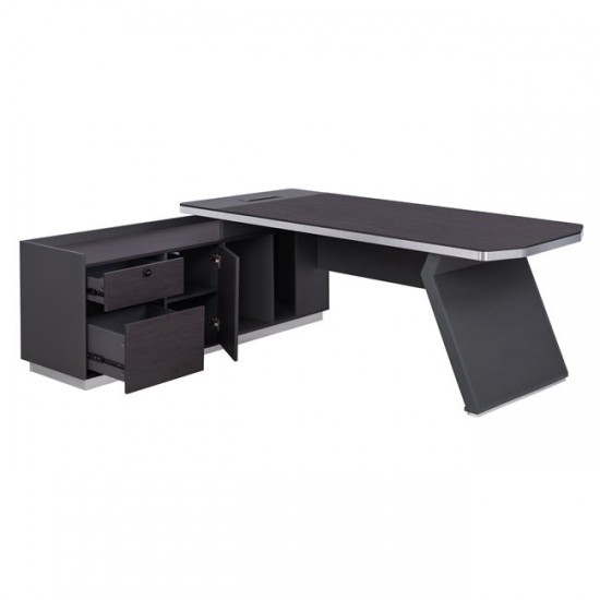 ΓΡΑΦΕΙΟ ΕΠΑΓΓΕΛΜΑΤΙΚΟ ΑΡΙΣΤΕΡΗ ΓΩΝΙΑ ROSEWOOD 220X180X76Υεκ.