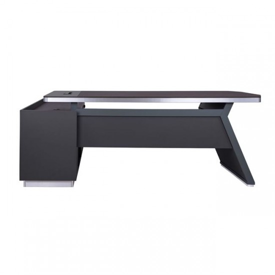 ΓΡΑΦΕΙΟ ΕΠΑΓΓΕΛΜΑΤΙΚΟ ΔΕΞΙΑ ΓΩΝΙΑ ROSEWOOD 220X180X76Υ εκ.